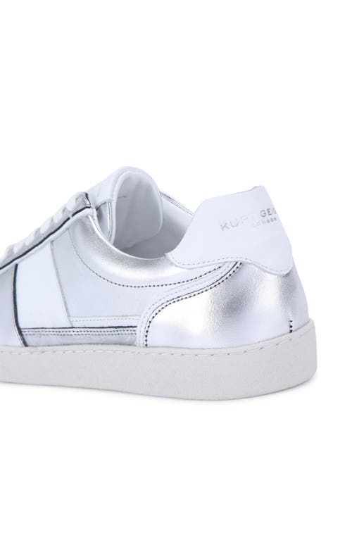 Shop Kurt Geiger London Lloyd Sneaker In Silver