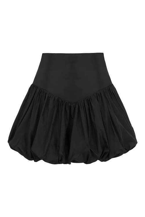 Shop Nocturne Taffeta Mini Skirt In Black