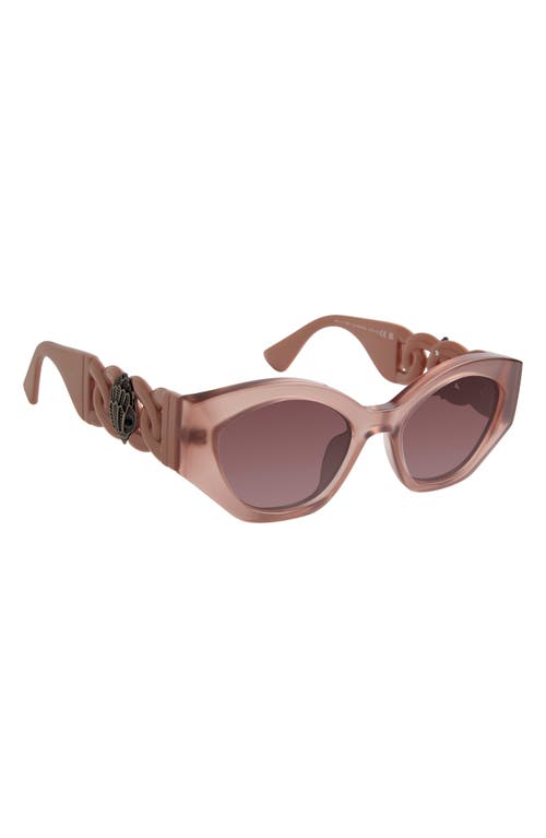 Kurt Geiger London 51mm Round Sunglasses In Milky Sand