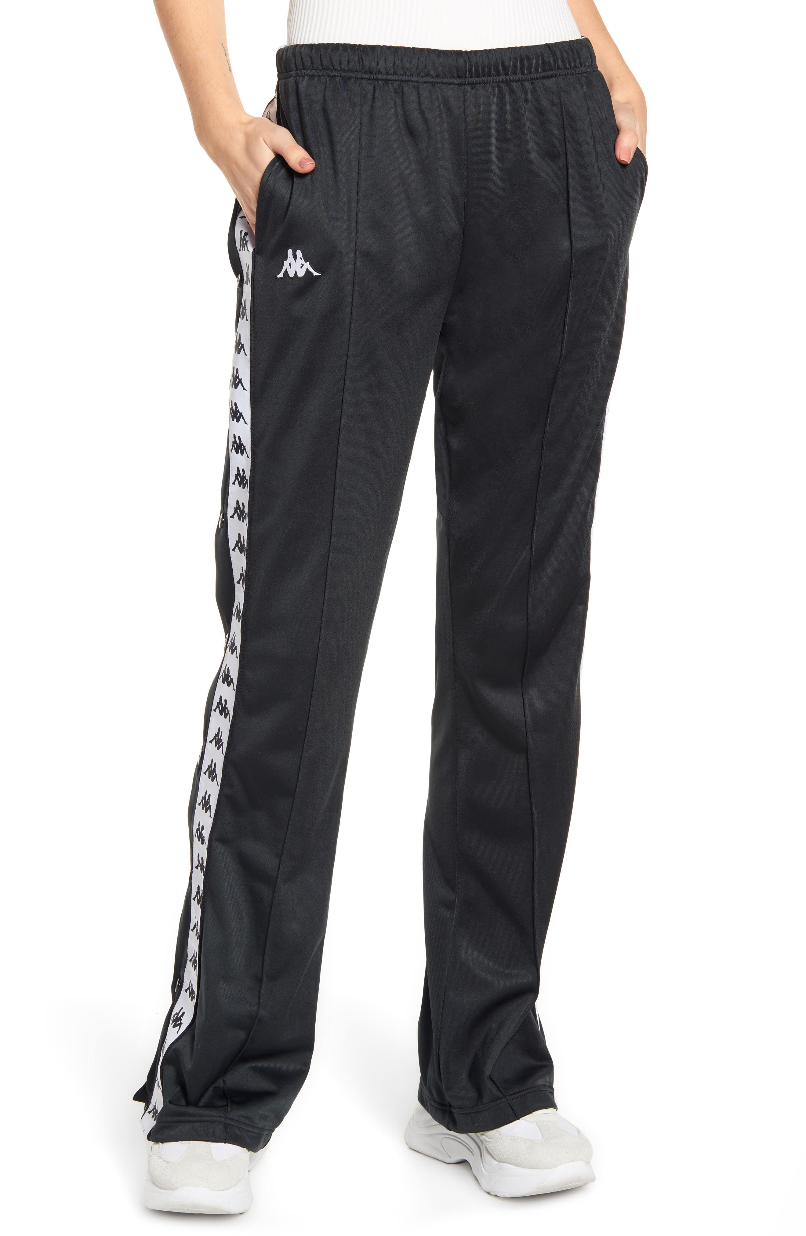 kappa snap track pants