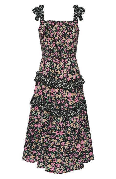 Kids' Floral Tiered Sundress (Big Kid)