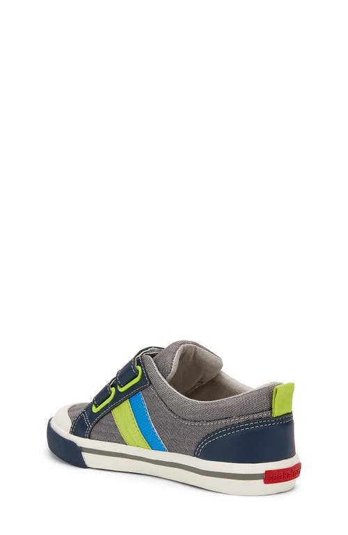 Shop See Kai Run Russell Sneaker In Gray/blue