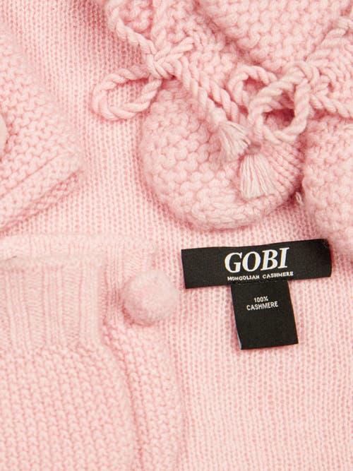 Gobi Mongolian Cashmere Baby Cashmere Set In Almond Blossom