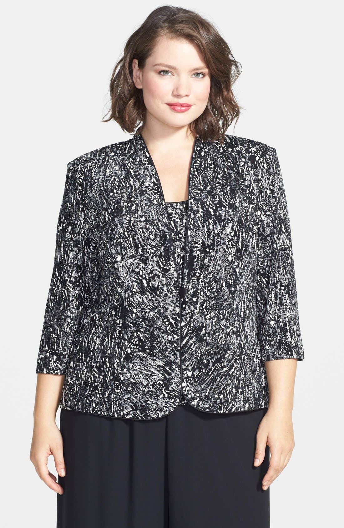 Alex Evenings Print Twinset (Plus Size) Nordstrom
