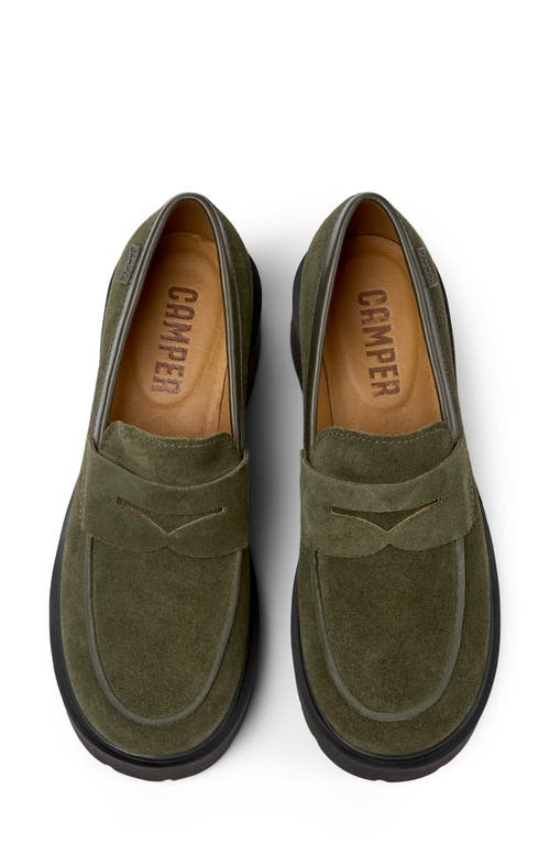 Shop Camper Milah Penny Loafer In Dark Green