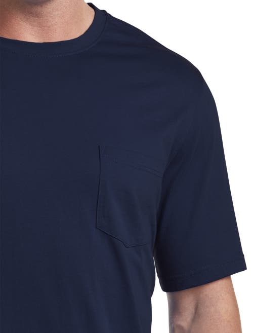 Shop Harbor Bay By Dxl Moisture-wicking Pocket T-shirt In Blue Depths