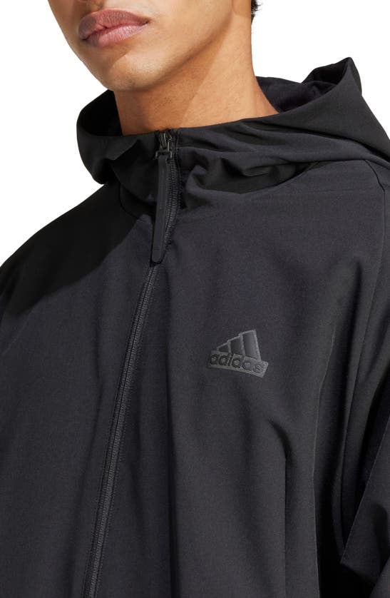 Shop Adidas Originals Sportswear Z.n.e. Woven Zip Jacket In Black