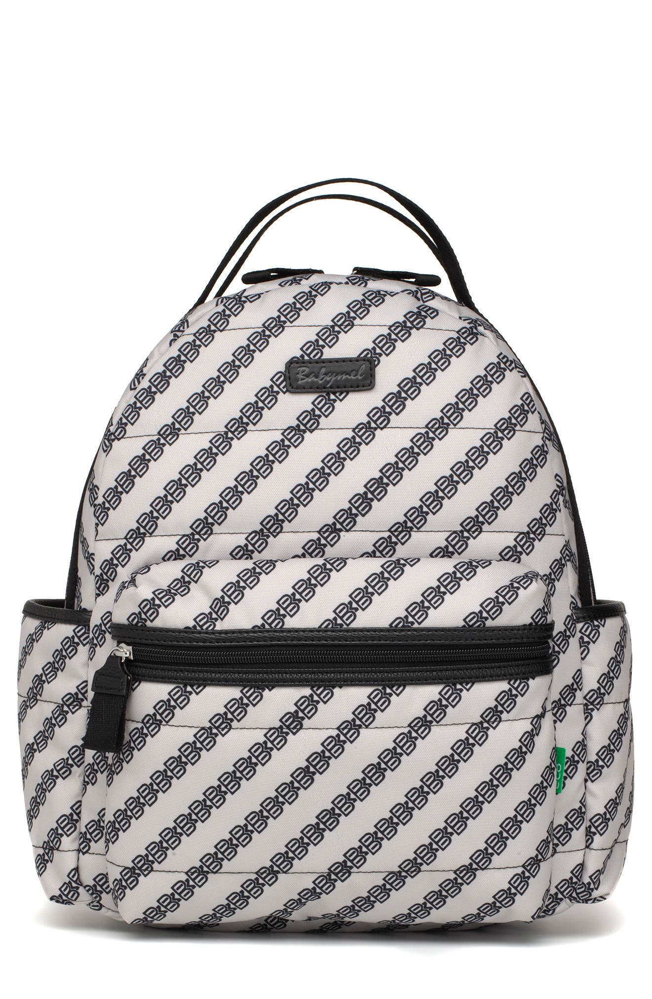 small white backpack