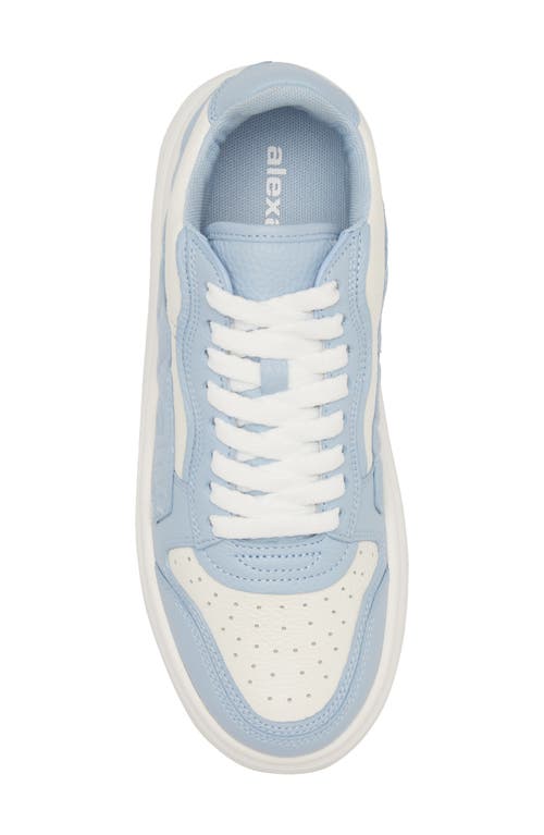 Shop Alexander Wang Puff Logo Low Top Sneaker In White/blue