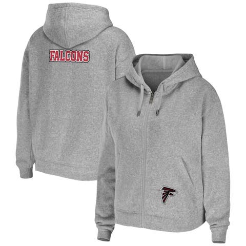 Miami Dolphins Fanatics Branded Women's Blind Side Raglan Full-Zip Hoodie -  Heather Gray/Aqua