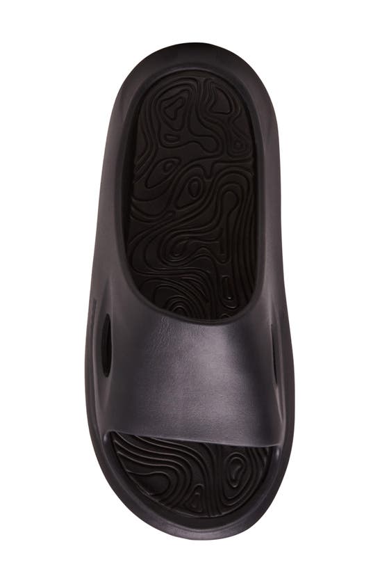 Shop Madden Jerrit Slide Sandal In Black Rubber