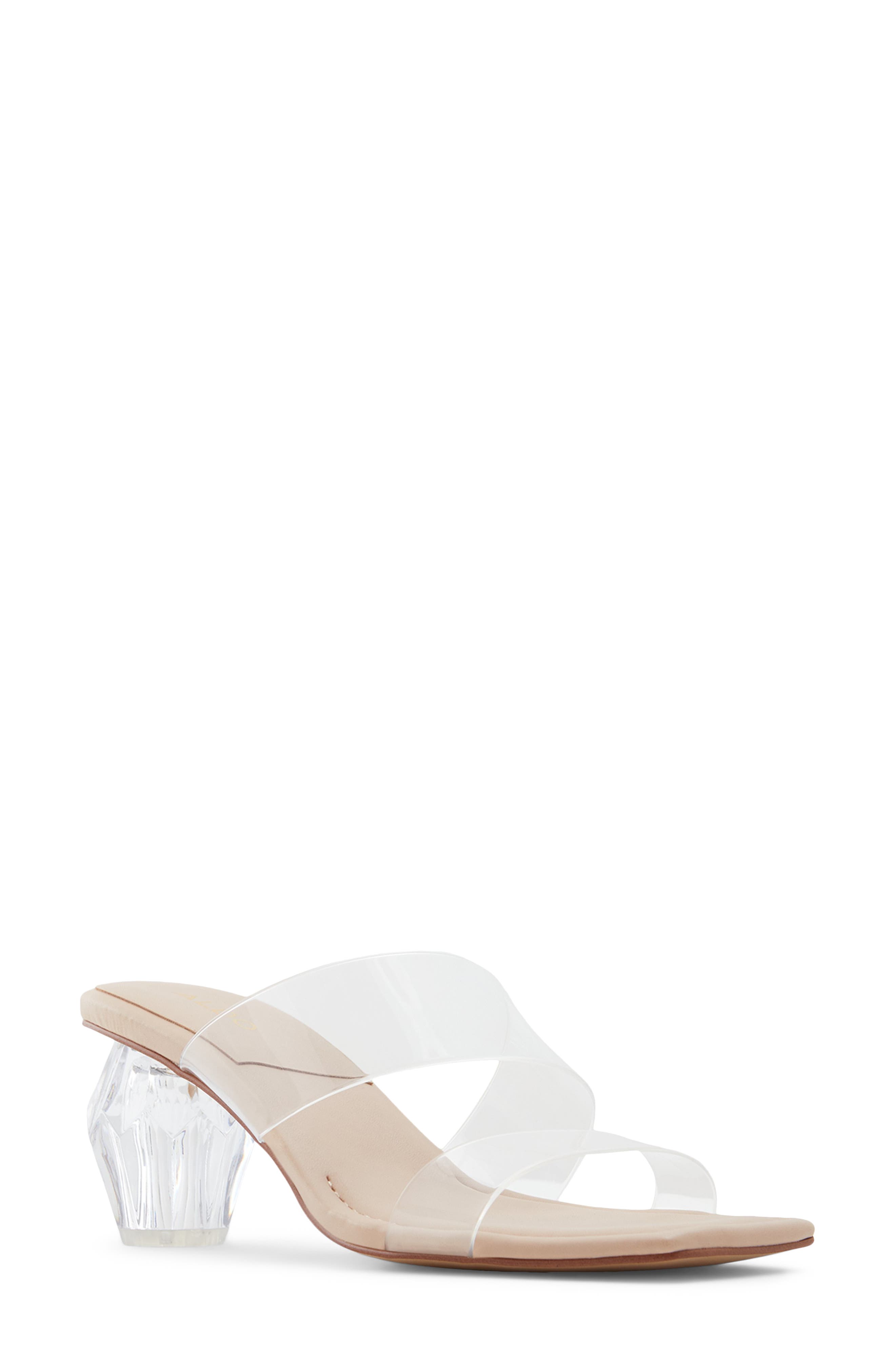 aldo clear sandals