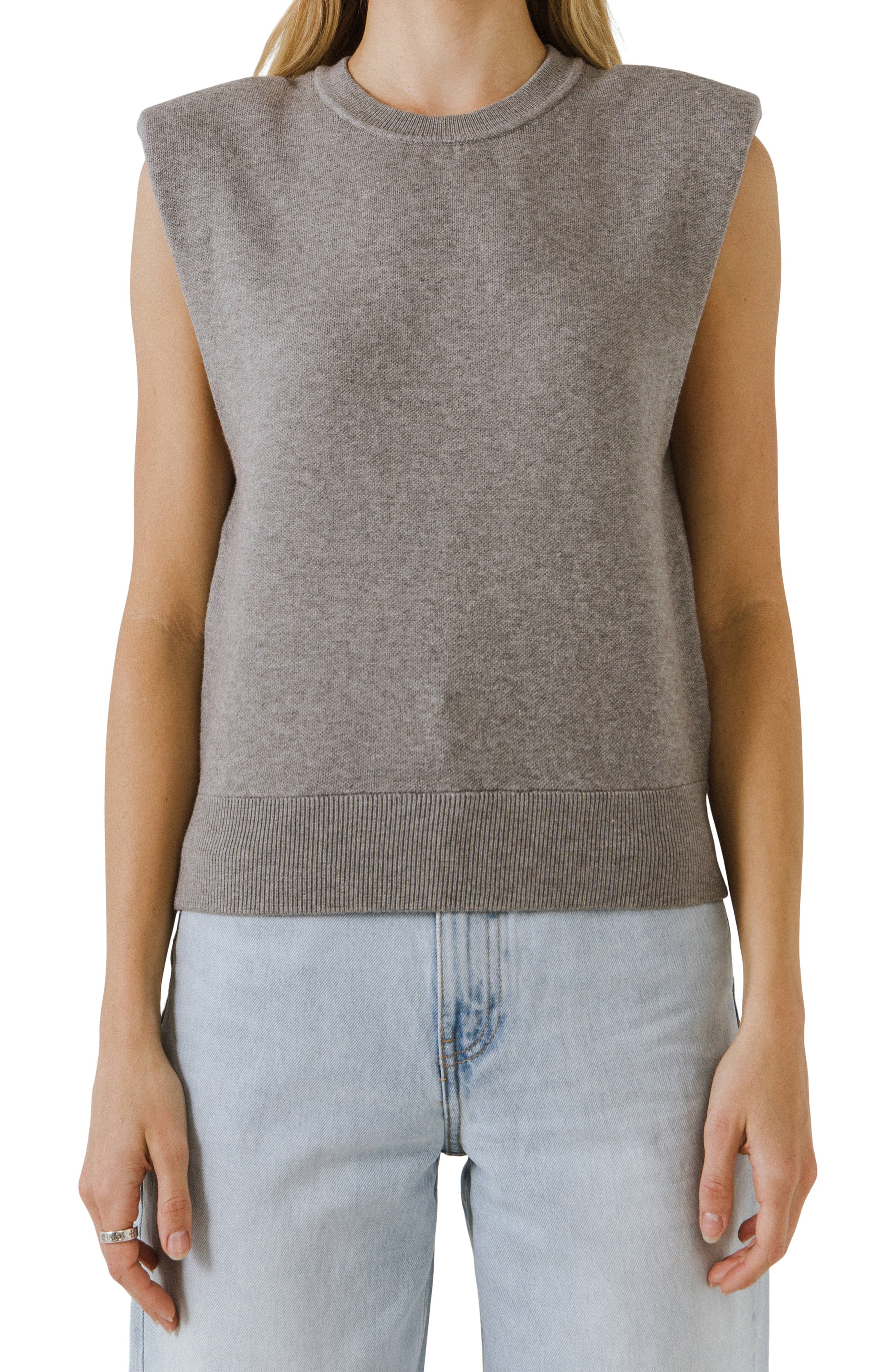 endless rose padded shoulder tee