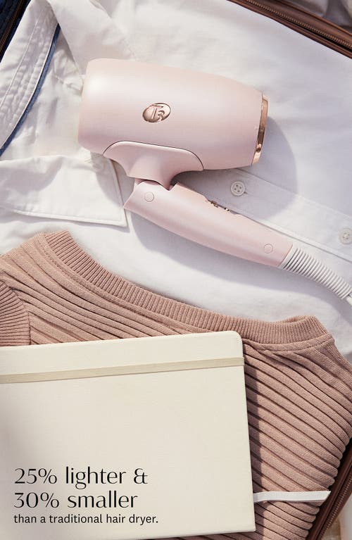 Shop T3 Afar Travel Size Hair Dryer In Satin Blush