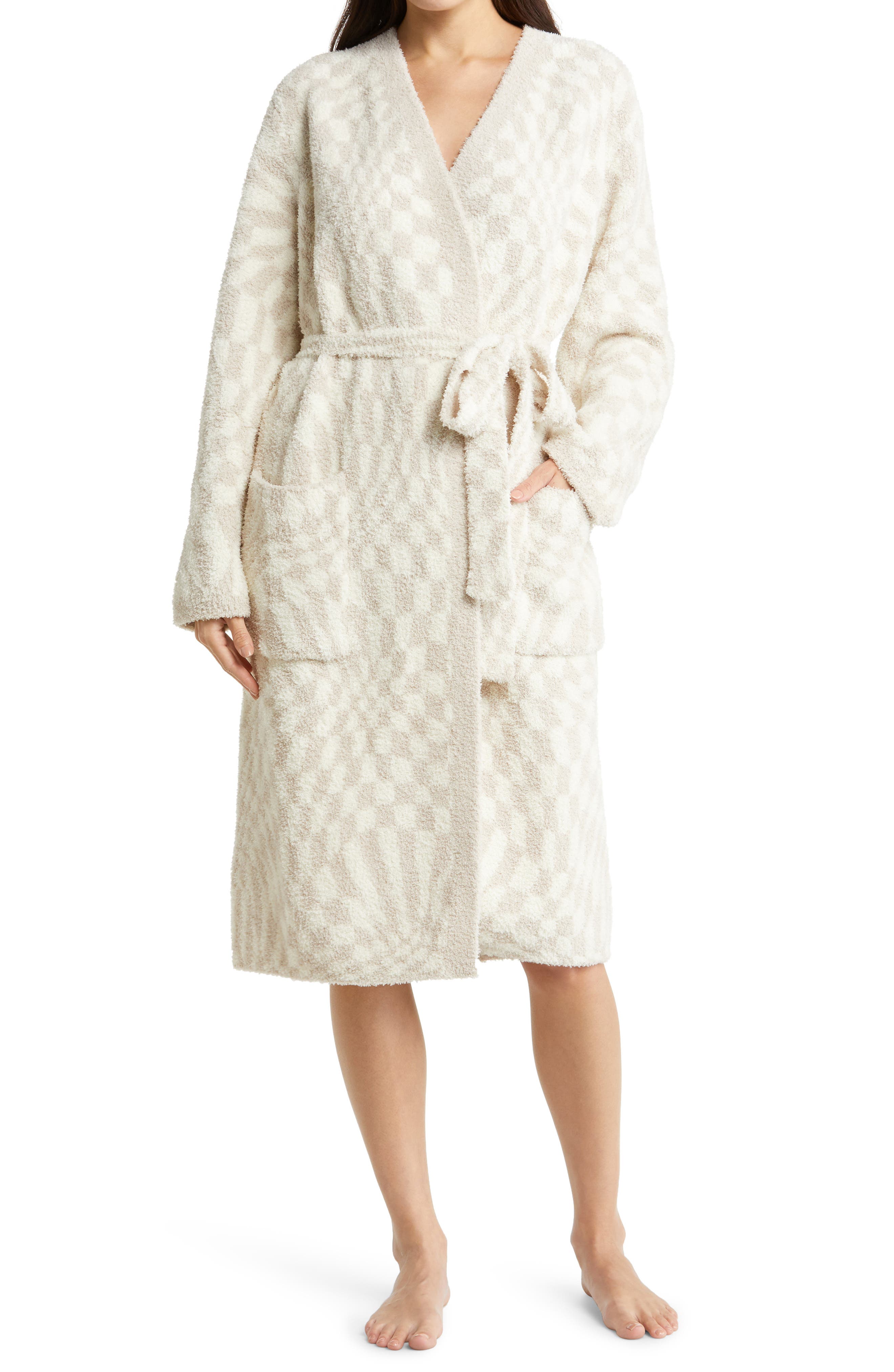 womens full length fleece robe