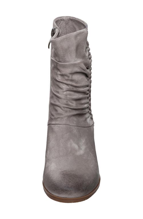 Antelope Nona Ruched Bootie In Light Grey