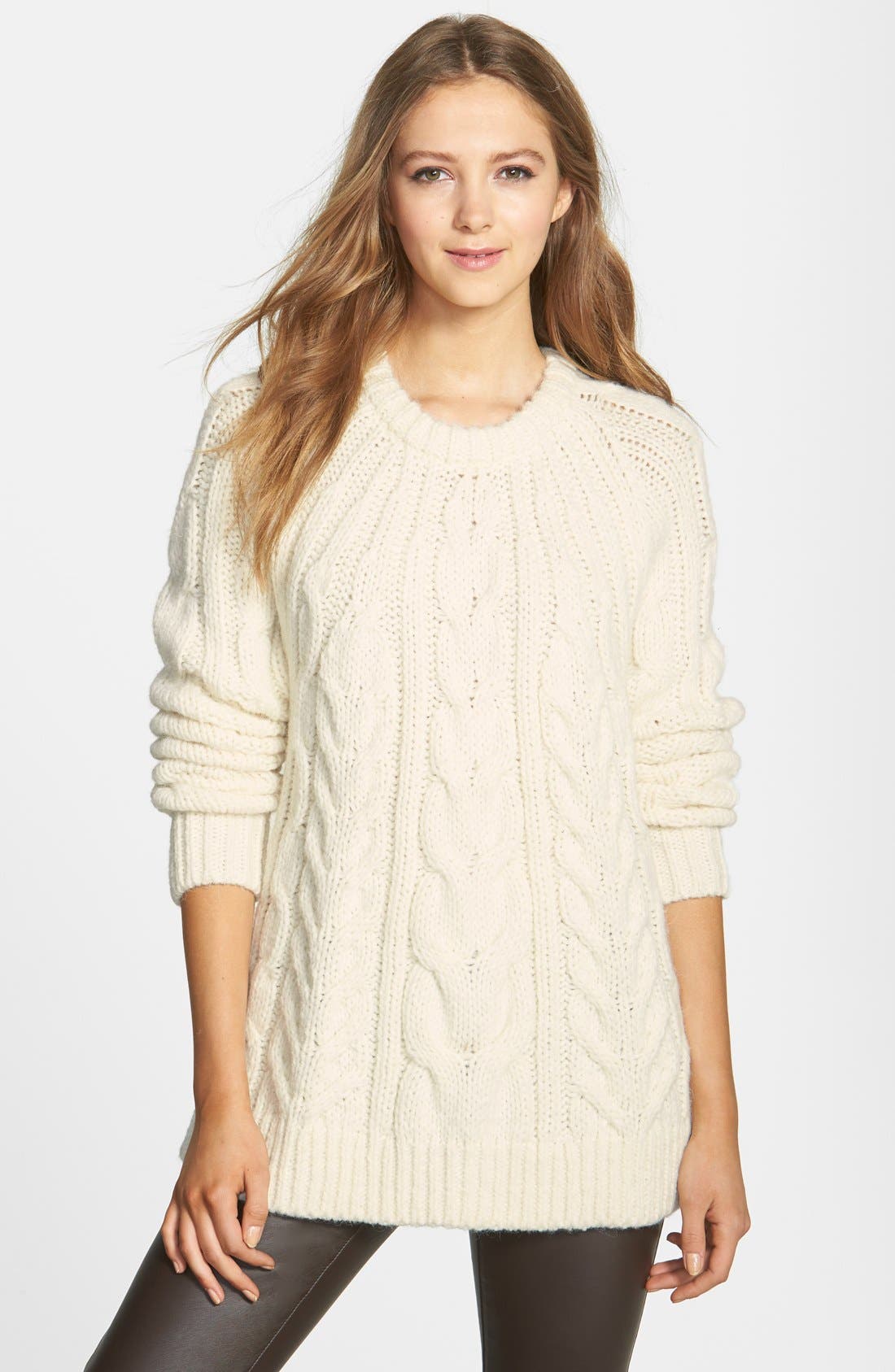 michael kors chunky cable knit sweater