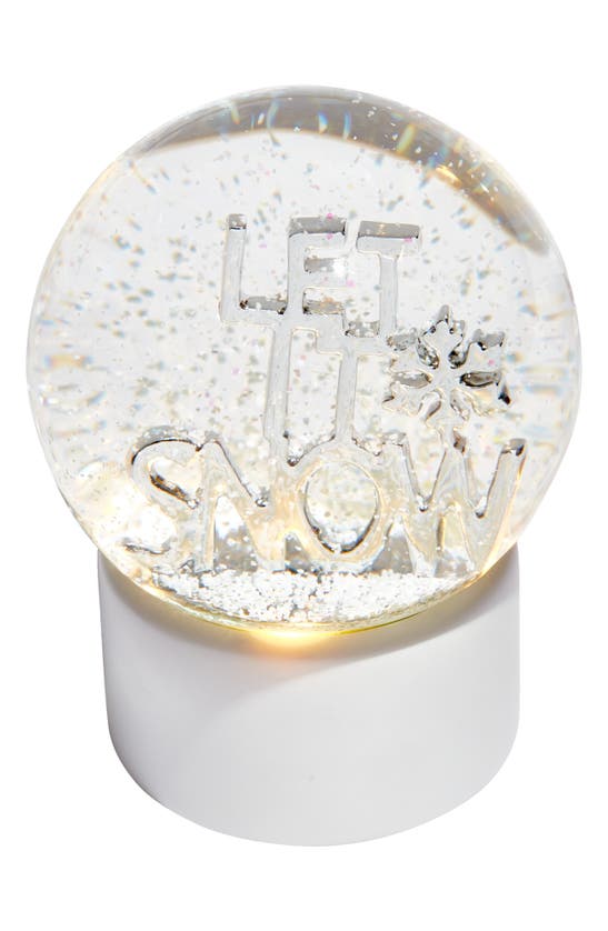 Nordstrom Let It Snow Lighted Snow Globe In White Multi