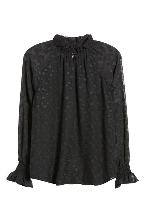 Shop Anne Klein Ruffle Trim Shirt In Anne Black