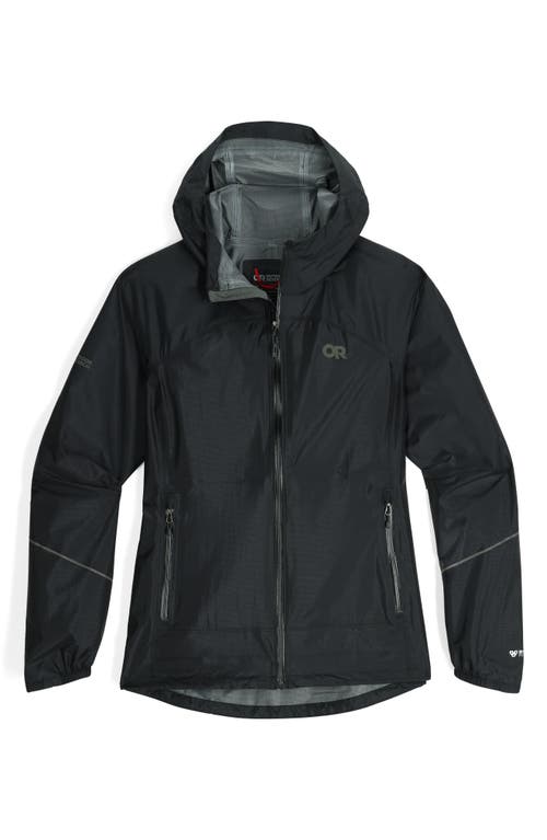 Shop Outdoor Research Helium Rain Ultralight Jacket In Black