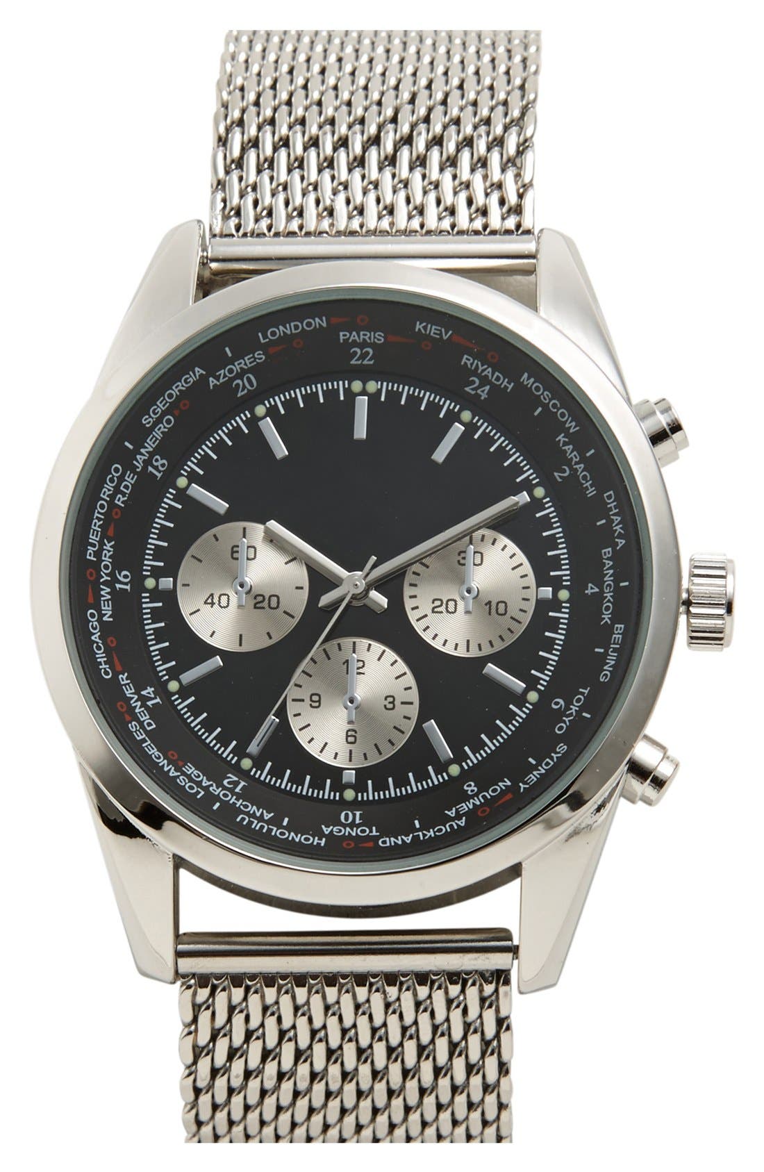 Accutime Chronograph Bracelet Watch, 44mm Nordstrom