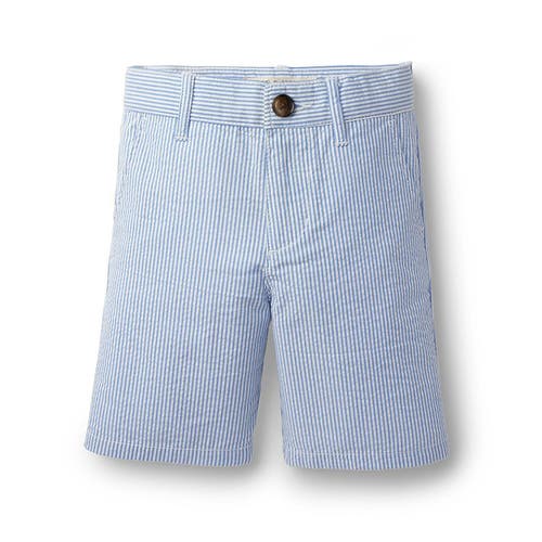 Hope & Henry Boys' Organic Cotton Seersucker Short, Infant Blue at Nordstrom,