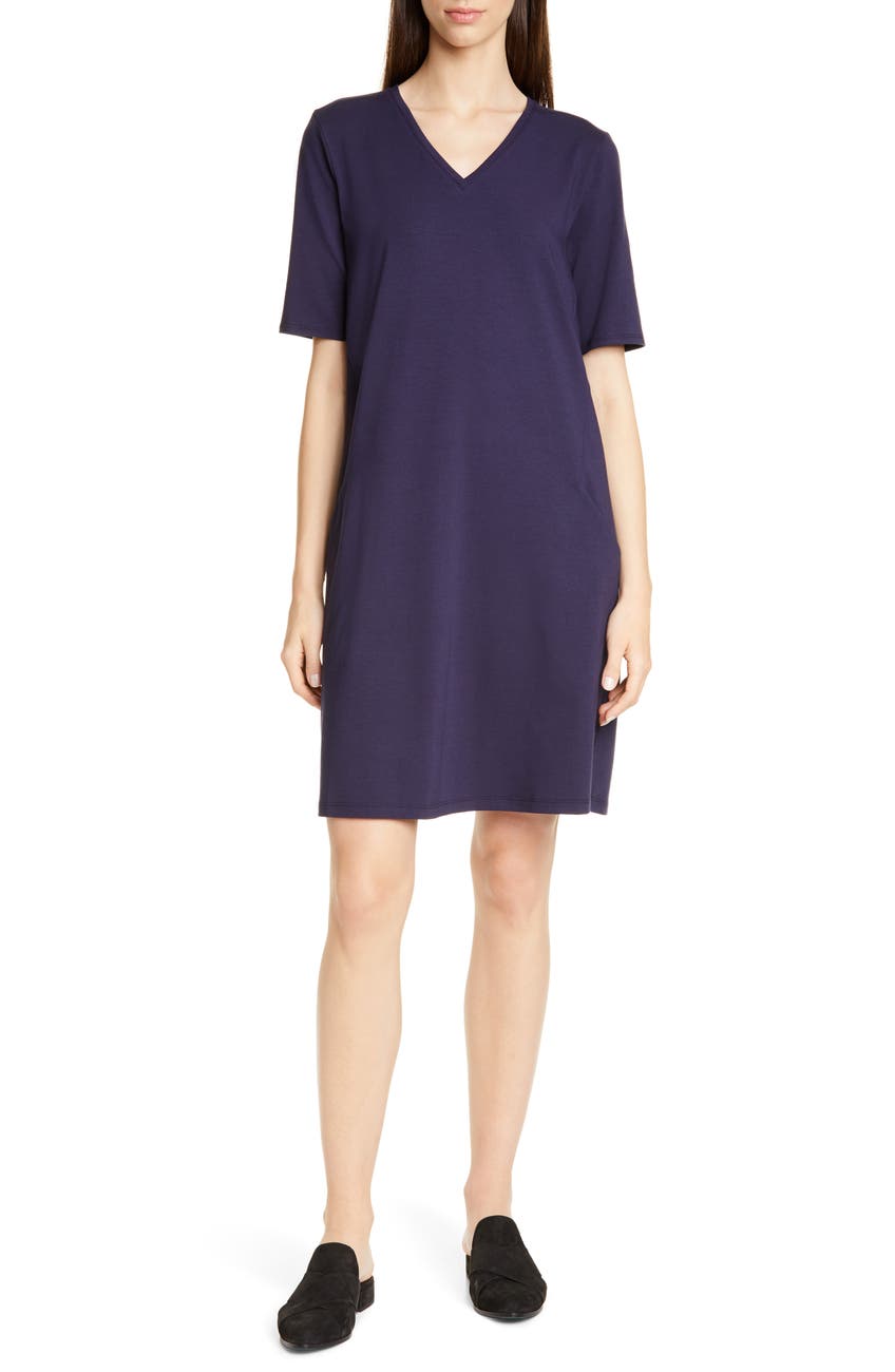 Eileen Fisher | Stretch Cotton A-Line Dress | HauteLook