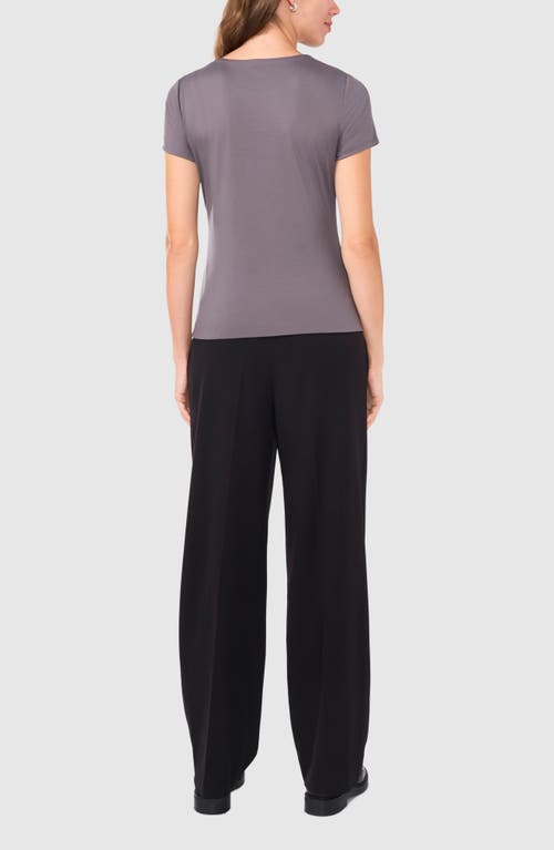 Shop Halogenr Halogen(r) Essential Compression T-shirt In Smoked Pearl Grey