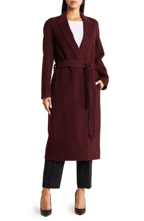 Belted Wool & Cashmere Longline Coat