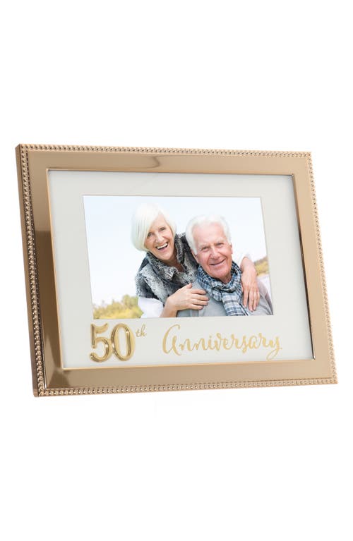 LAWRENCE FRAMES LAWRENCE FRAMES BEADED 50TH ANNIVERSARY 4X6 FRAME 