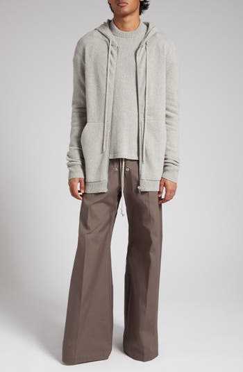 Rick Owens Cashmere & Wool Zip Hoodie Sweater | Nordstrom