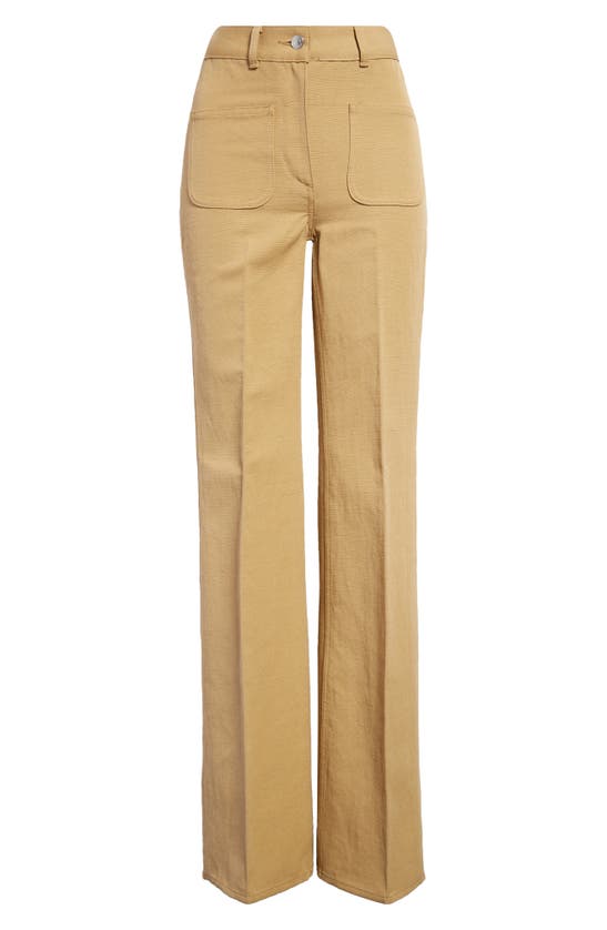 Loro Piana Danbeth Wide-leg Cotton And Linen Pants In Beige