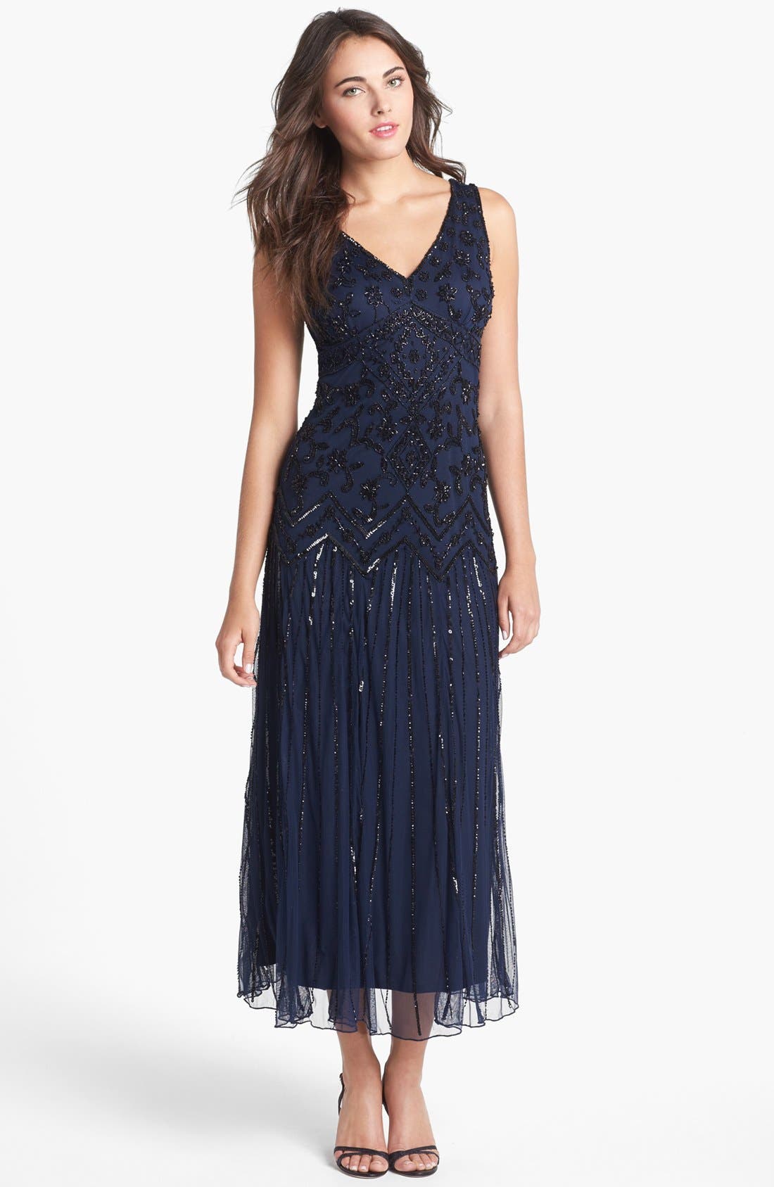 Pisarro Nights Embellished Mesh Dress | Nordstrom