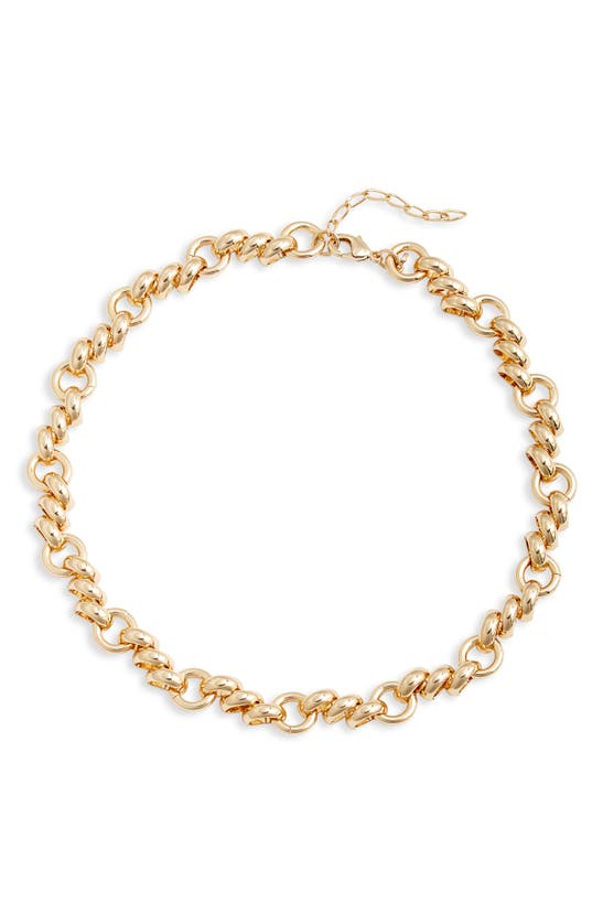 Nordstrom Fancy Staggered Chain Necklace In Gold