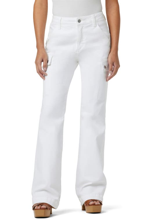 The Frankie Cargo Bootcut Jeans in White