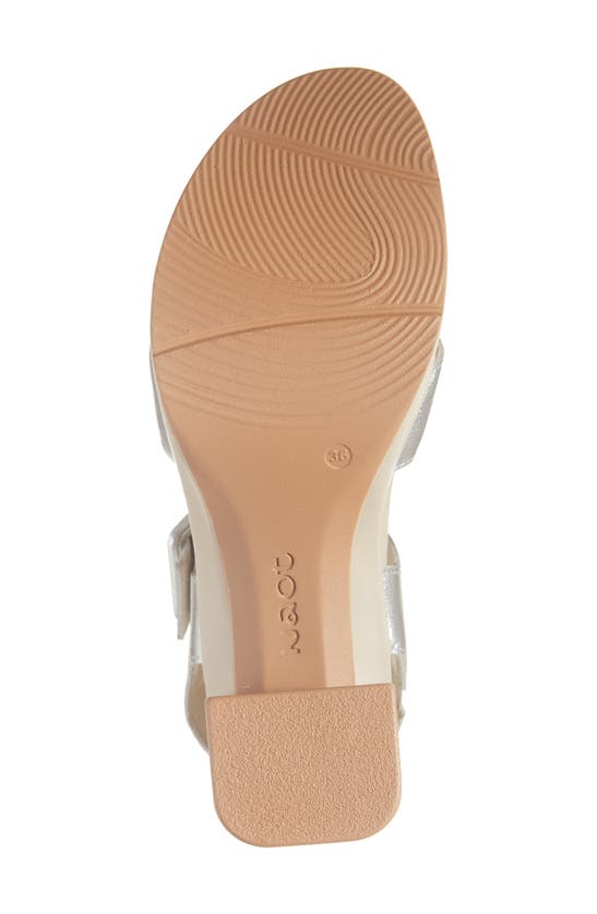 Naot Elite Platform Sandal In Soft Silver Leather