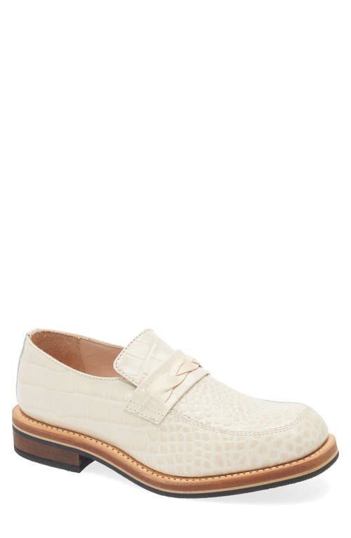 OUR LEGACY OUR LEGACY NAKANO CROC EMBOSSED LEATHER LOAFER
