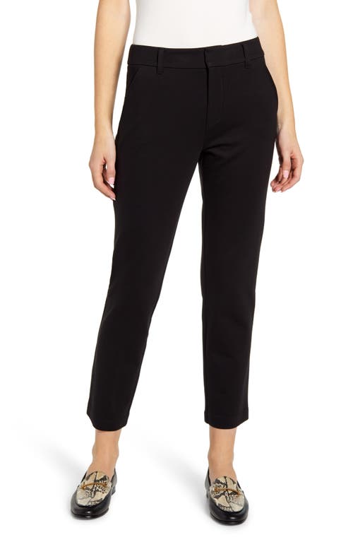 Wit & Wisdom 'Ab'Solution High Waist Crop Trousers in Black at Nordstrom, Size 14