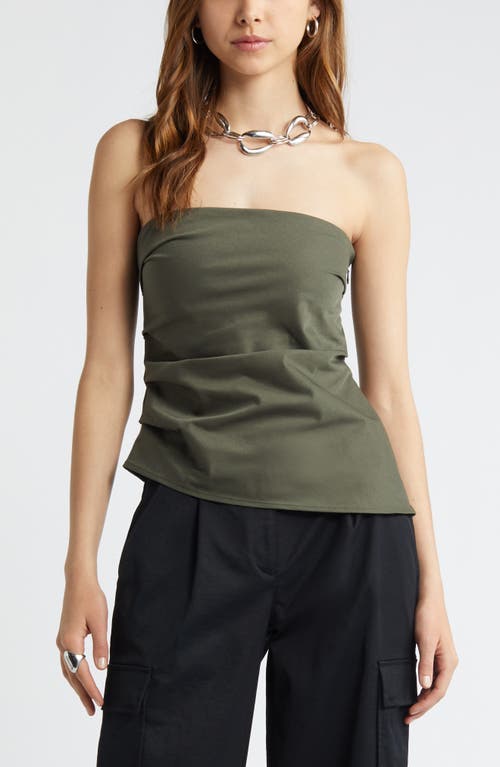Strapless Asymmetric Top in Green City
