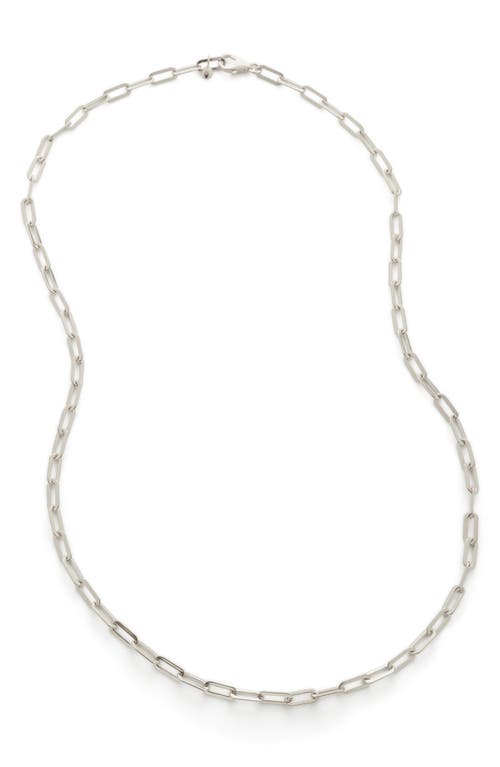 Monica Vinader Deco Paper Clip Chain Necklace in Silver at Nordstrom
