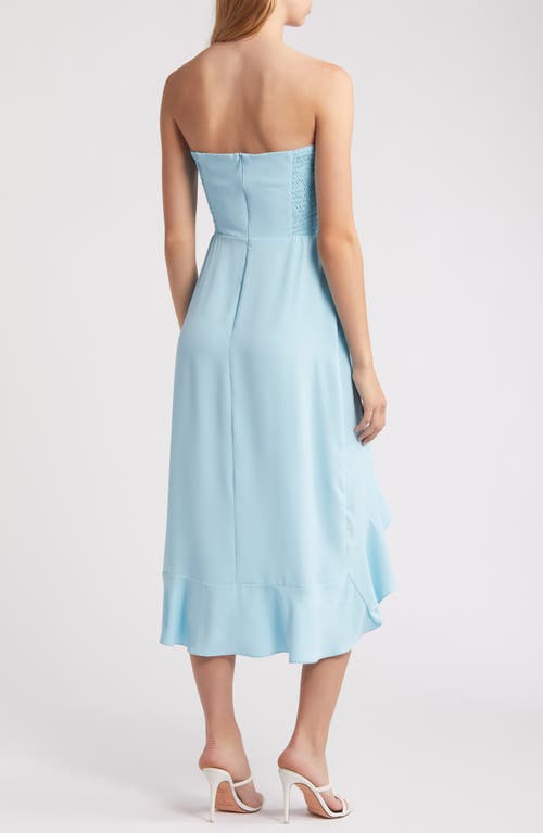 AMANDA UPRICHARD AMANDA UPRICHARD MALLY STRAPLESS HIGH-LOW DRESS 