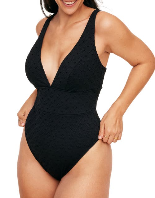 Adore Me Melony Swimwear One-piece Swimsuit In Black