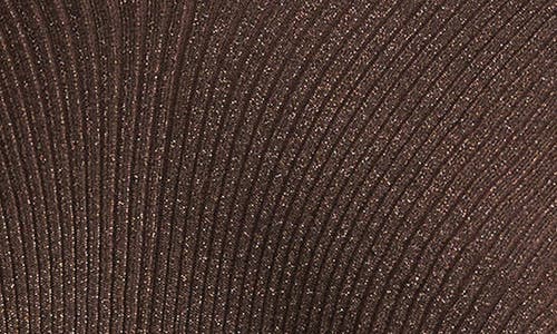 Lafayette 148 Finespun Voile Ribbed Blouson Sweater In Wood Metallic