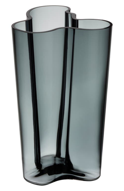 Iittala Alvar Aalto Finlandia Crystal Vase in Dark Grey at Nordstrom