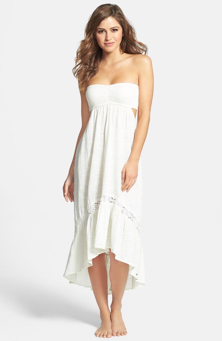 O'Neill 'Mia' Smocked Bandeau Cover-Up Dress | Nordstrom