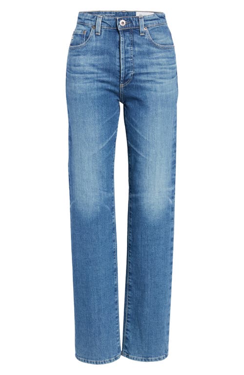 Shop Ag Alexxis High Waist Straight Leg Jeans In Vp Paramount