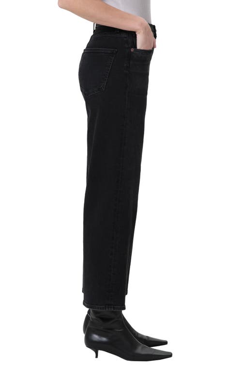 Agolde Ren High Rise Wide Leg Jeans In Hush In Hush
