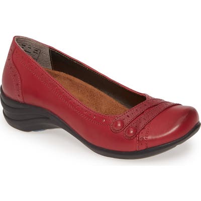 Hush Puppies Burlesque Flat- Burgundy