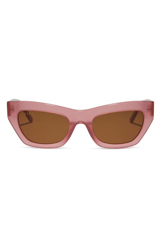 Diff Katarina 51mm Cat Eye Sunglasses In Pink