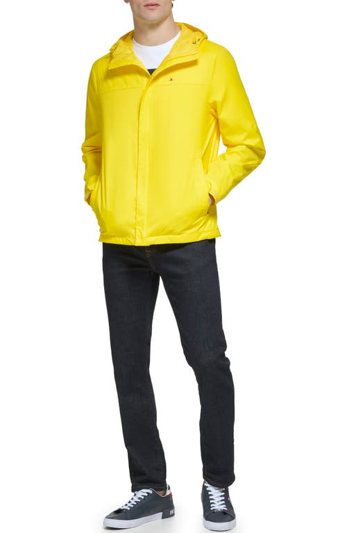 TOMMY HILFIGER TOMMY HILFIGER HOODED RAIN SLICKER JACKET 